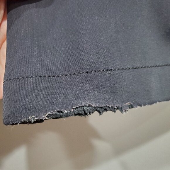 Athleta Snow Cruiser Pants Soft Shell Fleece Lined Black Snowboad Sz 10 FLAW - Picture 12 of 16